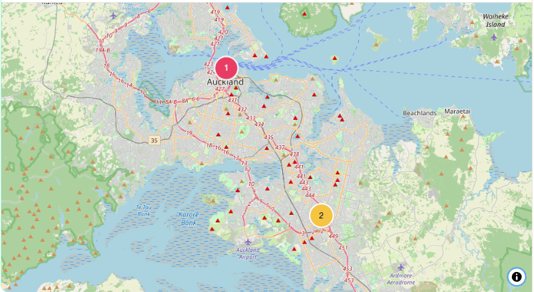 Auckland areas served map